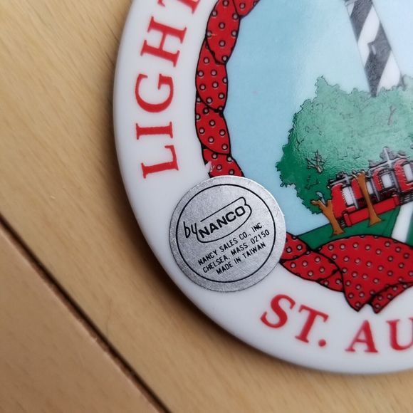 ST. AUGUSTINE Lighthouse Museum Christmas Ornament 2.75" Ceramic Nanco Inc. - Picture 5 of 6